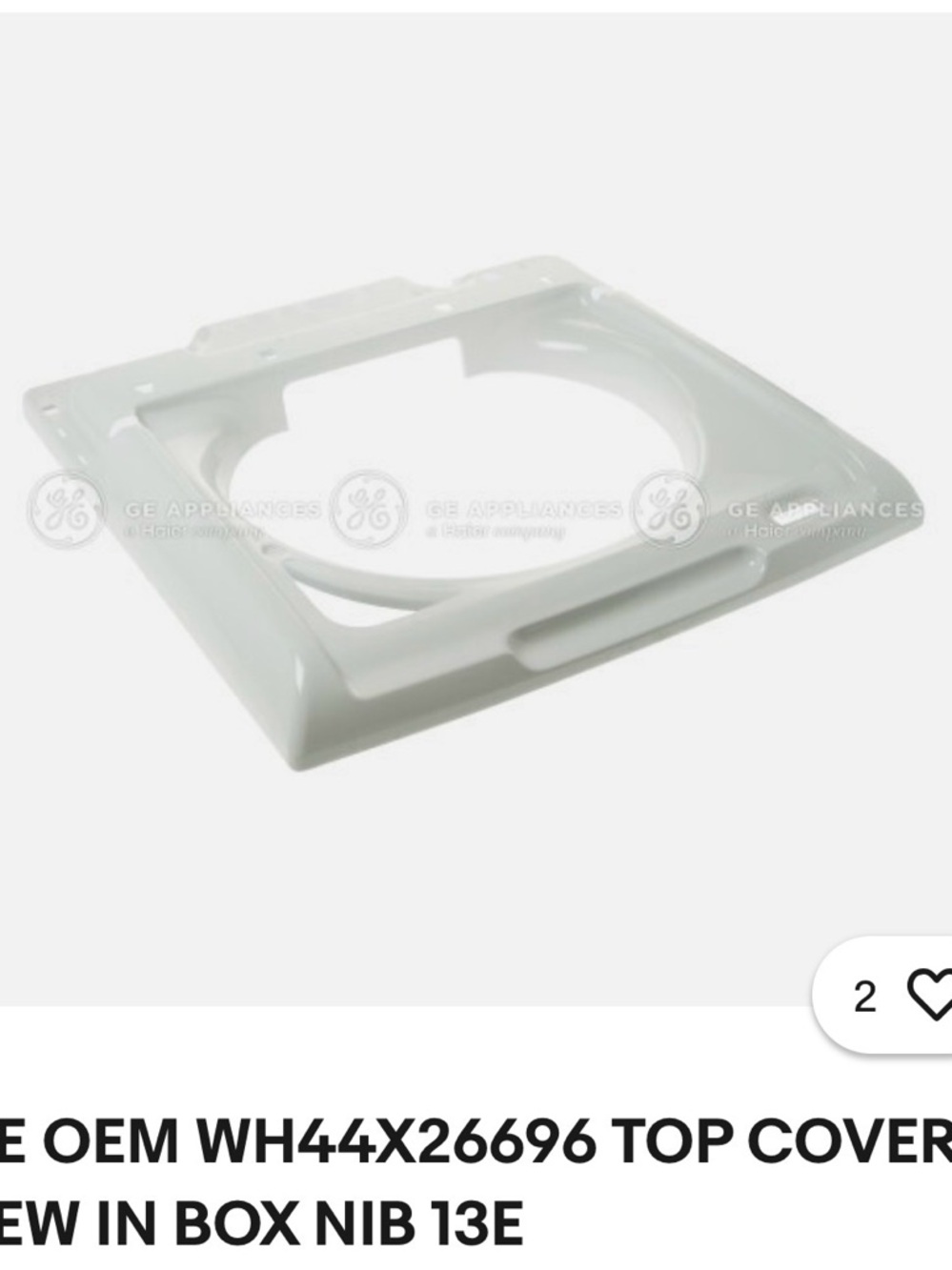 GE Top Cover WH44X26696